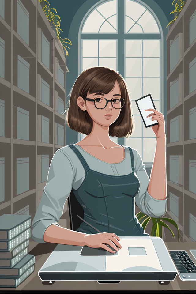 00746-292743901-Fllustration,1girl,laptop,plant,solo,computer,sitting,cup,short hair,__lora_Fllustration_v1.0_1_,.png